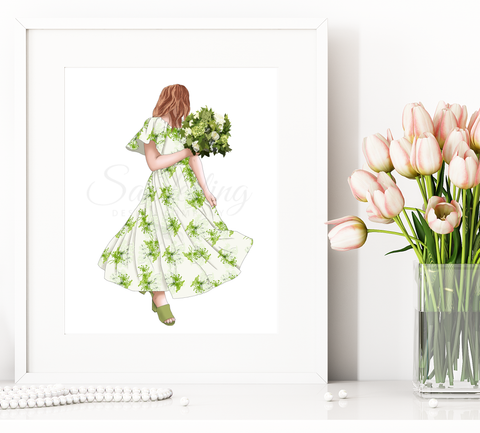 Spring in Her Step- Fashion Illustration