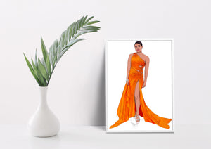 Modern Citrus- Couture Fashion Illustration