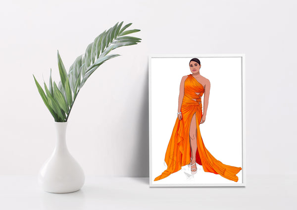 Modern Citrus- Couture Fashion Illustration