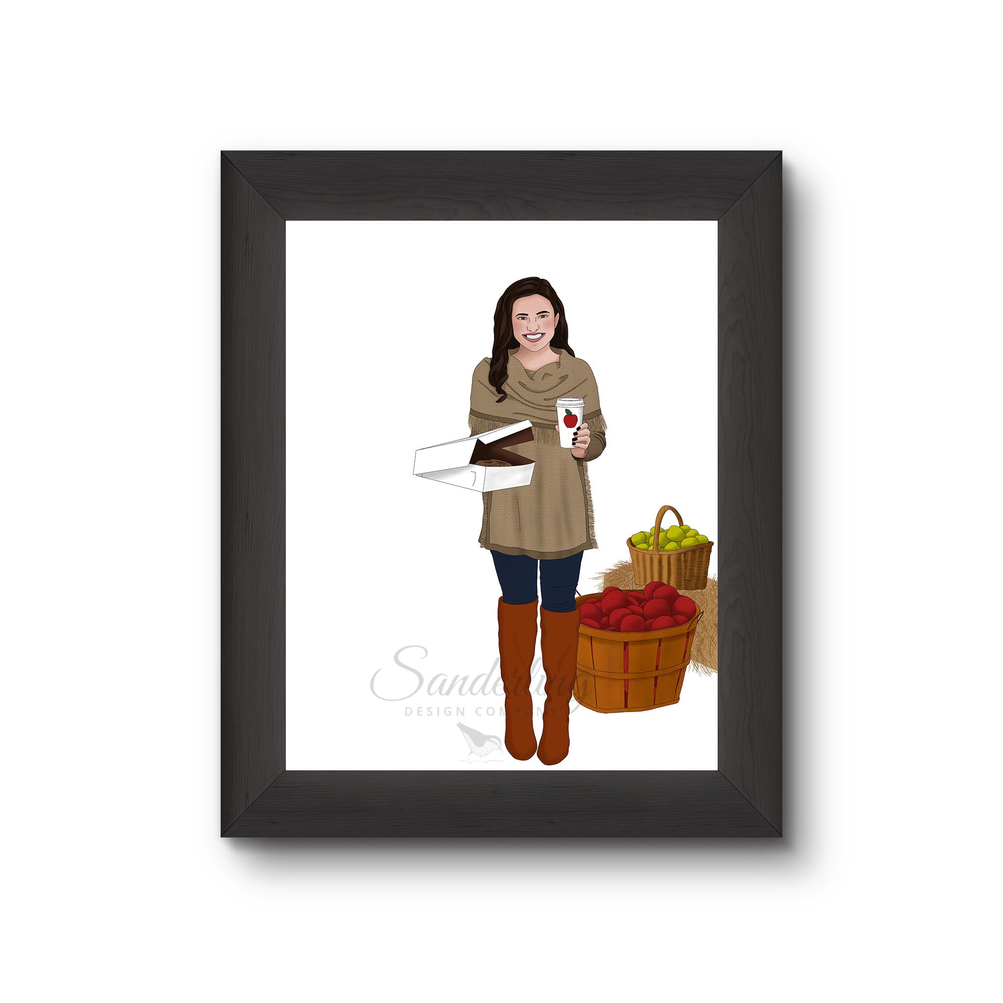 Apple Cider Delights- Fashion Illustration